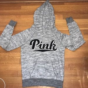 Gray Victories Secret PINK hoodie